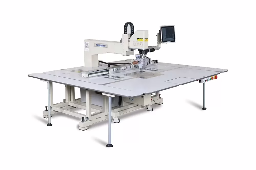 Richpeace เครื่องจักรเย็บผ้าอัตโนมัติ 360° เข็มเดี่ยว (ตะขอแนวตั้ง – สำหรับเสื้อผ้า)
